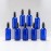 YIZHAO Blue Glass Spray Bottles 4oz, with Small Fine Mist Spray, Metal Cap, Refillable for Essential Oil,Travel,Cleaning,Perfume,Aromatherapy,Makeup - 9 Pcs