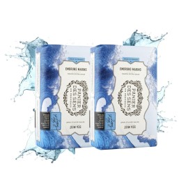 Panier des Sens Shea butter natural bar soap Sea Mist, bath & body soap bars - Made in France 95% natural - 2 bars, 7oz/200g each