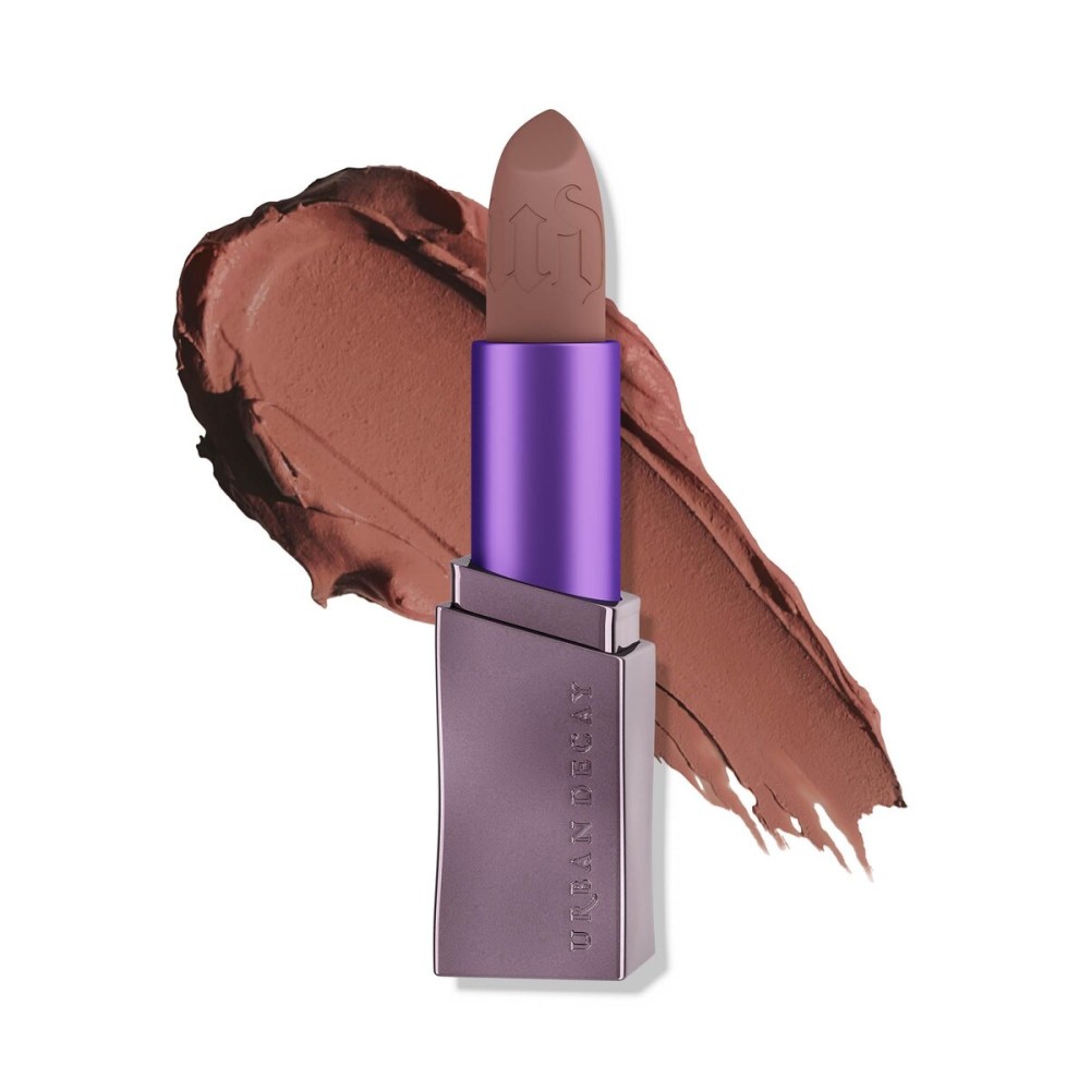 URBAN DECAY Vice Hydrating Lipstick (Horchata - Deep Warm Brown - Matte Finish), Creamy Formula, Moisturizing Lip Color with Aloe Vera & Avocado Oil, Vegan, Cruelty-free - 0.11 oz