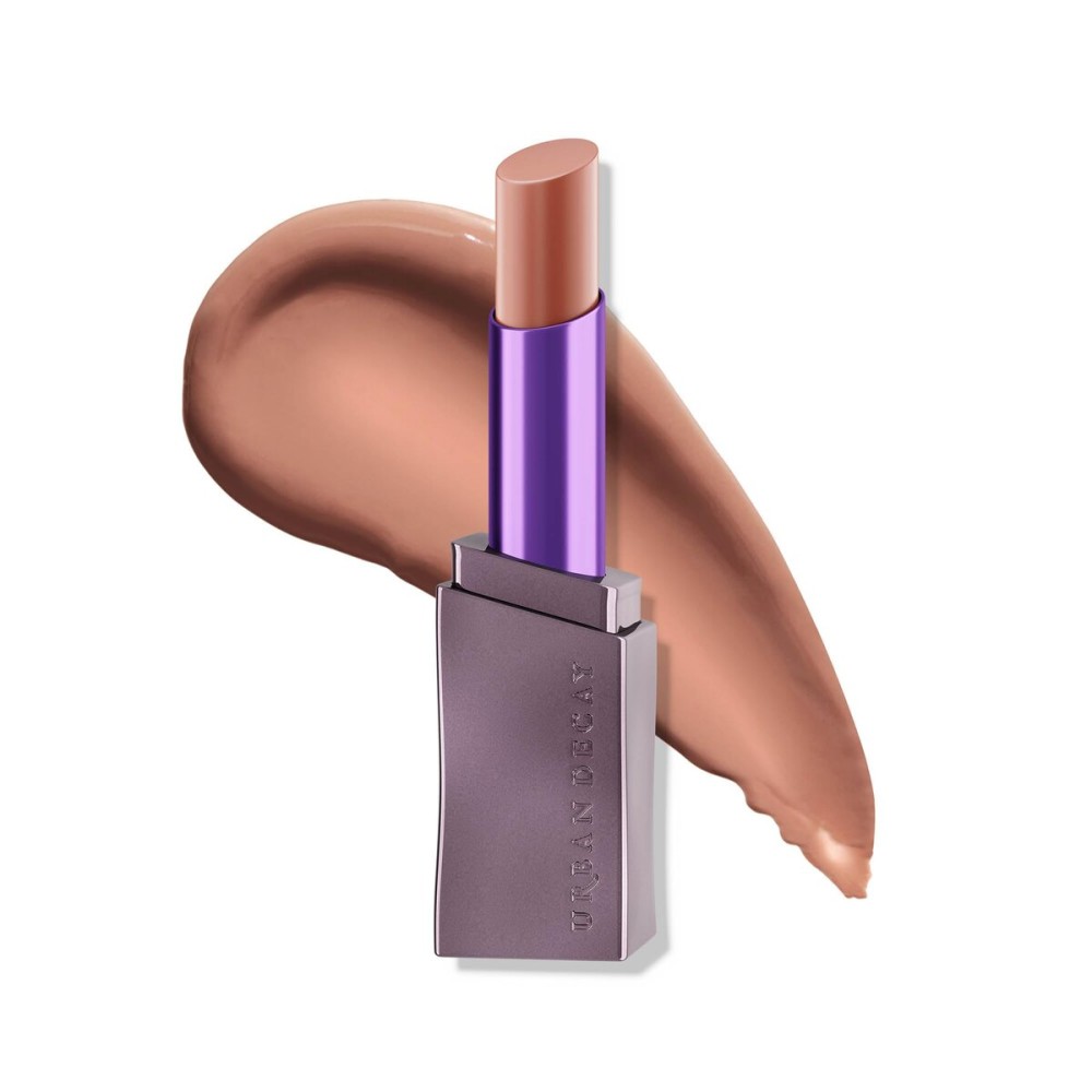 URBAN DECAY Vice Hydrating Lipstick (June Gloom - Sheer Neutral Nude - Shine Finish), Creamy Formula, Moisturizing Lip Color with Aloe Vera & Avocado Oil, Vegan, Cruelty-free - 0.11 oz
