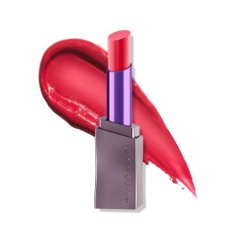 URBAN DECAY Vice Hydrating Lipstick (The 405 - Sheer Bright Cherry Red - Shine Finish), Creamy Formula, Moisturizing Lip Color with Aloe Vera & Avocado Oil, Vegan, Cruelty-free - 0.11 oz
