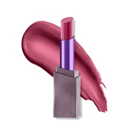 URBAN DECAY Vice Hydrating Lipstick (Love Trap - Sheer Deep Plum - Shine Finish), Creamy Formula, Moisturizing Lip Color with Aloe Vera & Avocado Oil, Vegan, Cruelty-free - 0.11 oz