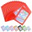 Funfery 100 pcs Red Smell Proof Mylar Holographic Bags Packaging Bags,Clear Resealable Odor Proof Bag Foil Pouch Zipper Bag for Food Storage,Lash,Jewelry Packing fpr Small Business(2.4x3.9In)