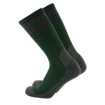 Cerebro Merino Wool Socks for Men, Cushioned Mid-calf Socks Moisture Wicking Men\'s Hiking Socks for Home, Trekking, Outdoors (1Pairs GreenGrey)