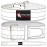 Dark Iron SM Fitness Weight Lifting Belt for Powerlifting Deadlift Training, Premium White Leather for Core Support Gym Strength Workout