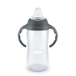 NUK Learner Cup, 10 Ounce, Tritan Gray Star - BPA Free, Spill Proof Sippy Cup