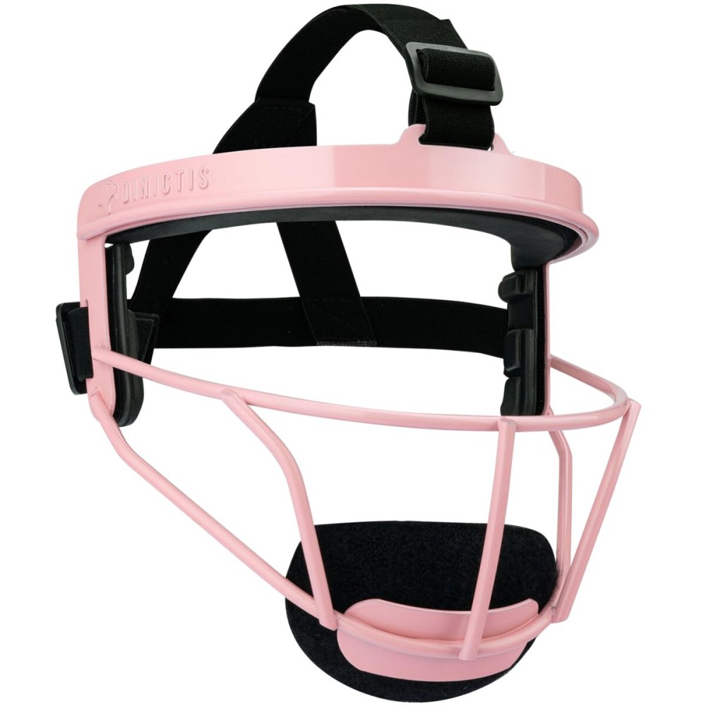 Dinictis Softball Face Mask, Lightweight, Comfortable, with Wide Field Vision, Durable and Safe Face Guards, Premium Protective Softball Fielder\'s Mask-Pink-Child(S)