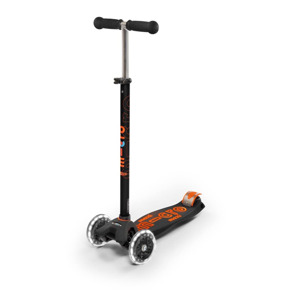 Micro Kickboard - Maxi Deluxe LED - Three Wheeled, Lean-to-Steer Swiss-Designed Micro Scooter for Kids with Motion-Activated Light-Up Wheels for Ages 5-12