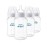 Philips Avent Anti-Colic Baby Bottles, 11oz, with Flow 3 Nipples, 3m+, 4pk, Clear, SCY106/04