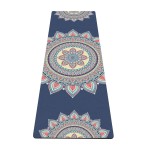 nuveti Yoga Mat Print Extra Thick TPE Non Slip Fitness Exercise Mat with Carrying Bag, 72x24 Extra Thick 6MM Exercise & Workout Mat for Yoga, Pilates Fitness and Floor Exercises