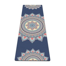 nuveti Yoga Mat Print Extra Thick TPE Non Slip Fitness Exercise Mat with Carrying Bag, 72x24 Extra Thick 6MM Exercise & Workout Mat for Yoga, Pilates Fitness and Floor Exercises