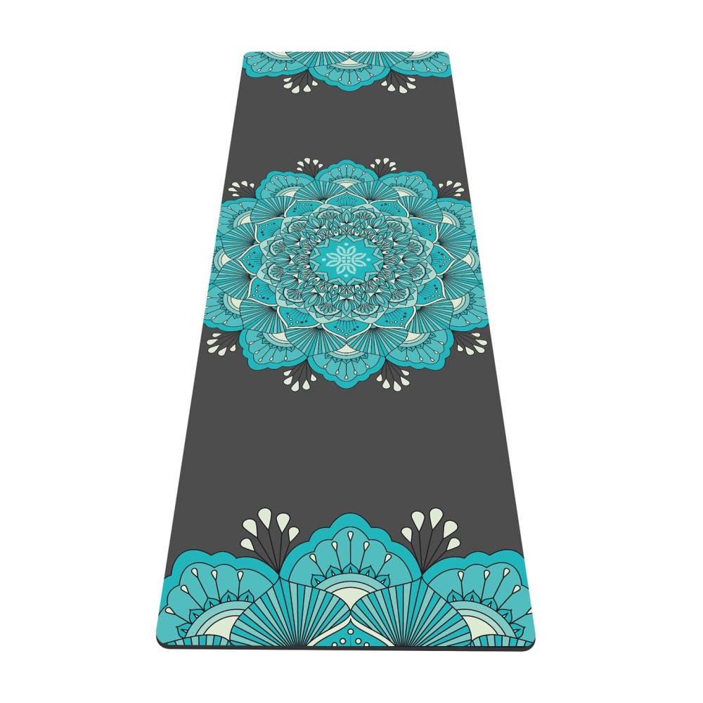 nuveti Yoga Mat Print Extra Thick TPE Non Slip Fitness Exercise Mat with Carrying Bag, 72x24 Extra Thick 6MM Exercise & Workout Mat for Yoga, Pilates Fitness and Floor Exercises