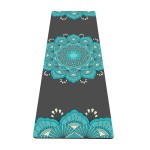 nuveti Yoga Mat Print Extra Thick TPE Non Slip Fitness Exercise Mat with Carrying Bag, 72x24 Extra Thick 6MM Exercise & Workout Mat for Yoga, Pilates Fitness and Floor Exercises