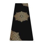 nuveti Yoga Mat Print Extra Thick TPE Non Slip Fitness Exercise Mat with Carrying Bag,72x24 Extra Thick 6MM Exercise & Workout Mat for Yoga, Pilates Fitness and Floor Exercises
