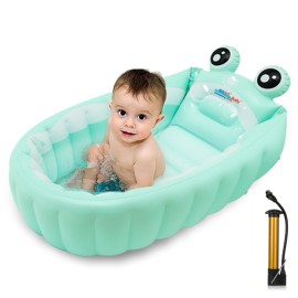 Relaxing Baby | Inflatable Baby Bathtub,Newborn Bathtub Seat for Infant,Non-Slip Baby Pool for Sitting up,Foldable Toddler Tub Shower,Portable Travel Bath for Kids 0-6 Year