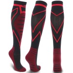 Keskale Compression Socks for Men & Women 20-30 mmHg Knee High (1 Pair) - Best Support for Medical, Athletic, Sports, Travel, Running (Black, S/M)