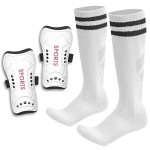 AIMISICAR Toddler Kids Youth Soccer Shin Guards and Socks for Boys & Girls (Age 3-5,6-8,8-12,10-14) | Lightweight Breathable Shin Pads & Soccer Socks Combo for Football Games & Training