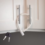 Urban August Child-Proof Refrigerator Lock for Kids & Adults - Lock for French Door Fridge and Cabinet (Regular, White - 2 Pack)