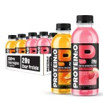 Protein2o Hydration Drink - 2-in-1 Liquid Clear Whey Protein Isolate and Electrolyte Drink - 20g Protein, Vitamins B5, B6 - Post-Workout Recovery - 16.9 Fl Oz - 12 Count Variety Pack
