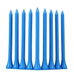GFGL Golf Tees (Blue) Durable Bamboo Tees 100Pcs 3-1/4 Friendly Biodegradable Material Reduce Friction Side Spin More Stable