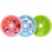 INVODA Weekly Pill Organizer 7 Compartment Rotating Pill Box for Daily Medication & Vitamins - Portable Travel Pill Case Fish Oil Supplements Vitamins Organizer (Pink+Sky Blue+Green)