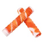 Ayaport Kayak Paddle Grips Non-Slip Silicone Wraps Blister Prevention Kayaking Accessories for Take-Apart Paddles (Orange/White)