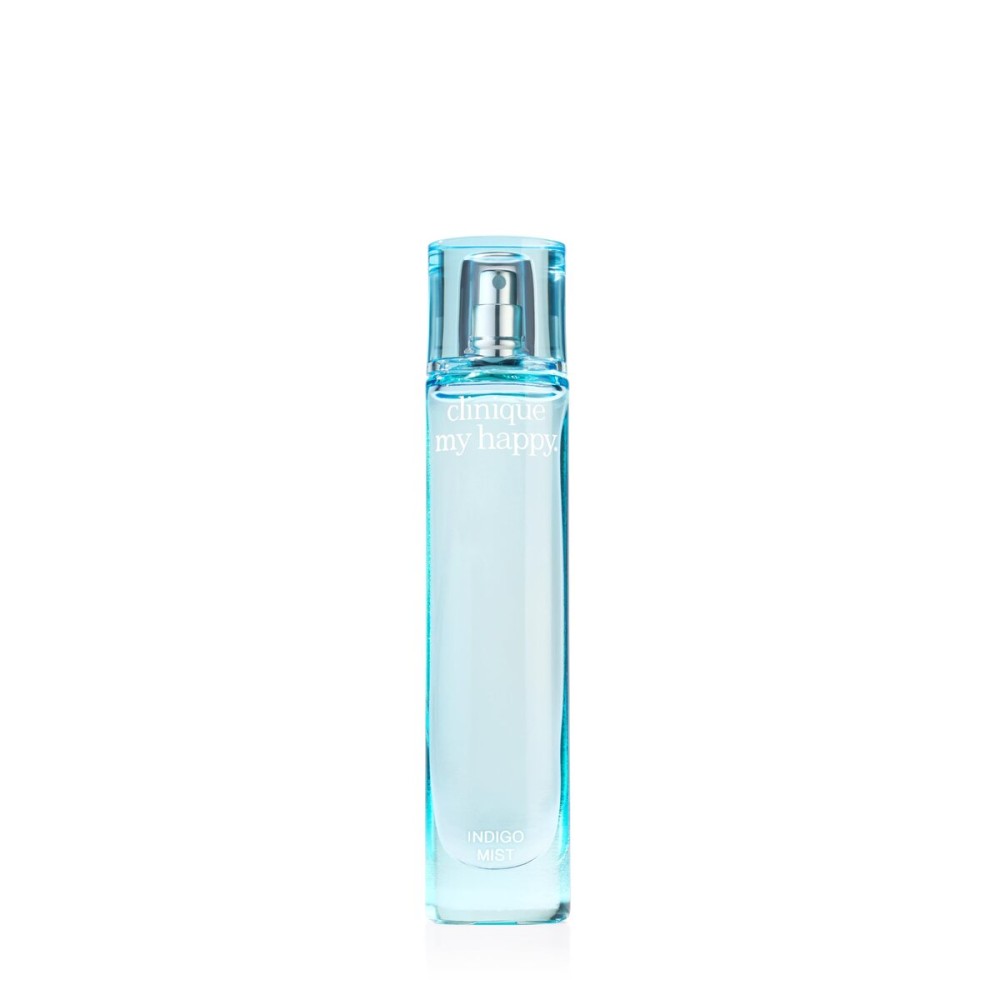 Clinique My Happy Fragrance Spray, Indigo Mist | Notes of Green Melon + Dewy Bluebells | Perfumes for Women, Mini Travel Size, 0.5 Fl Oz