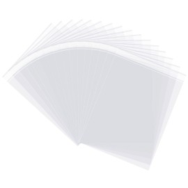 7x10 Inch Clear Resealable Cellophane Bags Self Adhesive,100 Pcs Self Sealing Cellophane Bags