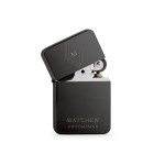 Weddingstar Custom Metal Windproof Personalized Lighter Gunmetal Black - Diamond Emblem Monogram Engraving