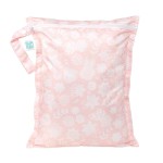 Bumkins Waterproof Wet Bag for Baby, Travel, Swim Suit, Cloth Diapers, Pump Parts, Pool, Beach, Gym Clothes, Toiletry, Hook to Stroller, Daycare, Zipper Reusable Wetdry Packing Pouch, Lace Pink
