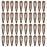 40 Counts Colorful Metal Snap Hair Clips 2 Inch Barrettes for Women Accessories (brown)