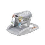 Bright Starts Learn-to-Sit 2-Position Floor Seat (Heather Gray) - Sit Baby Up in This Adjustable Baby Activity Seat Appropriate for Ages 4-12 Months - Includes Toys, Funfetti Neutral