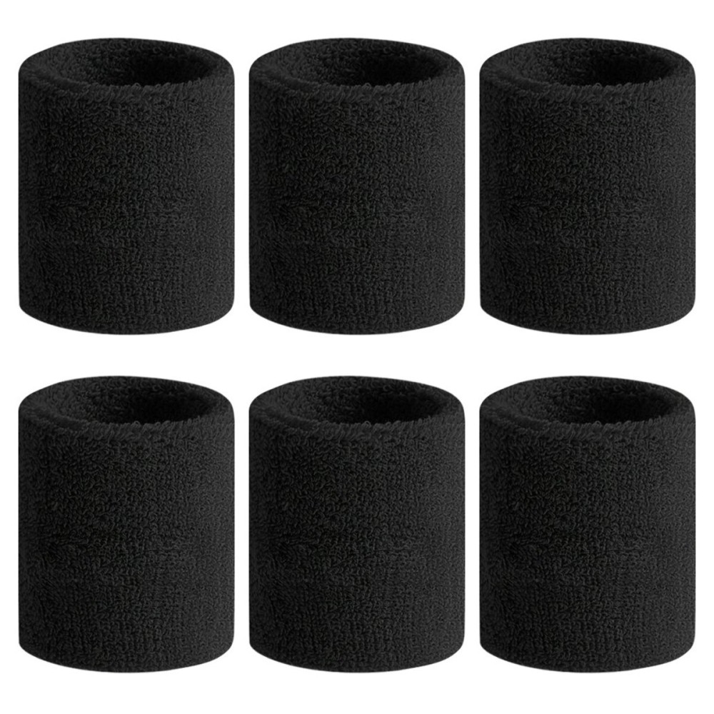 BEACE Sweatbands Sports Wristband for Men & Women - Moisture Wicking Athletic Cotton Terry Cloth Sweatband for Tennis, Basketball, Running, Gym, Working Out