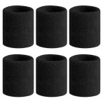 BEACE Sweatbands Sports Wristband for Men & Women - Moisture Wicking Athletic Cotton Terry Cloth Sweatband for Tennis, Basketball, Running, Gym, Working Out