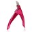 SUMAJU Professional Acrylic False Nail Clippers for Acrylic Nails Nail Tip Cutter Nail Manicure Tool (Rose Red)