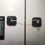 YEYA Upgraded Child Proof Refrigerator Door Lock, Large Base 1-Pack, Fridge Locks for Kids with Key