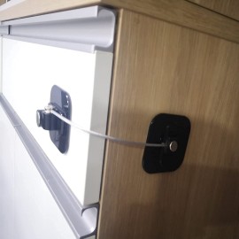 YEYA Upgraded Child Proof Refrigerator Door Lock, Large Base 2-Pack, Cabinet Lock for Baby Proofing