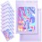 100 Pack Mylar Bags - 4 x 6 Inch Resealable Smell Proof Bags Foil Pouch Flat Bag with Front Window Purple