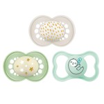 MAM Variety Pack Baby Pacifier, Includes 3 Types of Pacifiers, Nipple Shape Helps Promote Healthy Oral Development, 3 Pack, 6-16 Months, Unisex