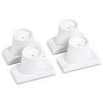 Wall Nanny Extender - 4 Inch Baby Gate Extension Kit (Made in USA) Extends Pressure Mounted Gates 4 Inches + Protects Walls - for Child, Pet & Dog Gates - Protector (4 Pack)