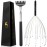 USAGA 20 Fingers Head Massager Scalp Massager Head Scratcher Extendable Back Scratcher, Stocking Stuffers Gift for Scalp Body Relaxing (Black)