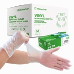 Dr.GreenPanda Medium 1000pcs Great Value Pack Clear Vinyl Disposable Gloves Food Safe Food Service Food Prep Food Handling Cooking Cleaning Multipurpose Light Work Latex Free Powder Free Non-Sterile