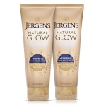Jergens Natural Glow +Firming Self Tanner Body Lotion, Fair to Medium Skin Tone, Sunless Tanning Moisturizer with Collagen and Elastin. Helps to Visibly Reduce Cellulite, 7.5 Fl Oz (Pack of 2)