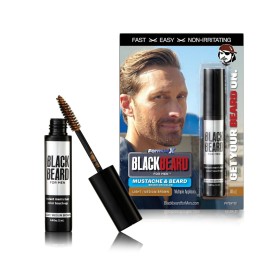 Blackbeard for Men Instant Beard Color - All Day Beard, Mustache, Eyebrow, and Sideburns Color - Temporary, Hypoallergenic Beard Dye Alternative - Up to 45 applications - Light/Medium Brown, 3 Pack