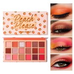 Tintark Peach Please 18 Colour Eyeshadow Palette for Beauty - Eyeshadow Cosmetics with Matte Metallic Sparkle Shimmer Pink & Highlighter Eye Makeup for Girls & Powder Eye Shadow Pallet
