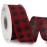 Ribbli Black and Red Check Wired Ribbon, 1-1/2 Inch x 10 Yard,Buffalo Plaid Burlap, Christmas Ribbon for Big Bow,Wreath,Tree Decoration,Outdoor Decoration