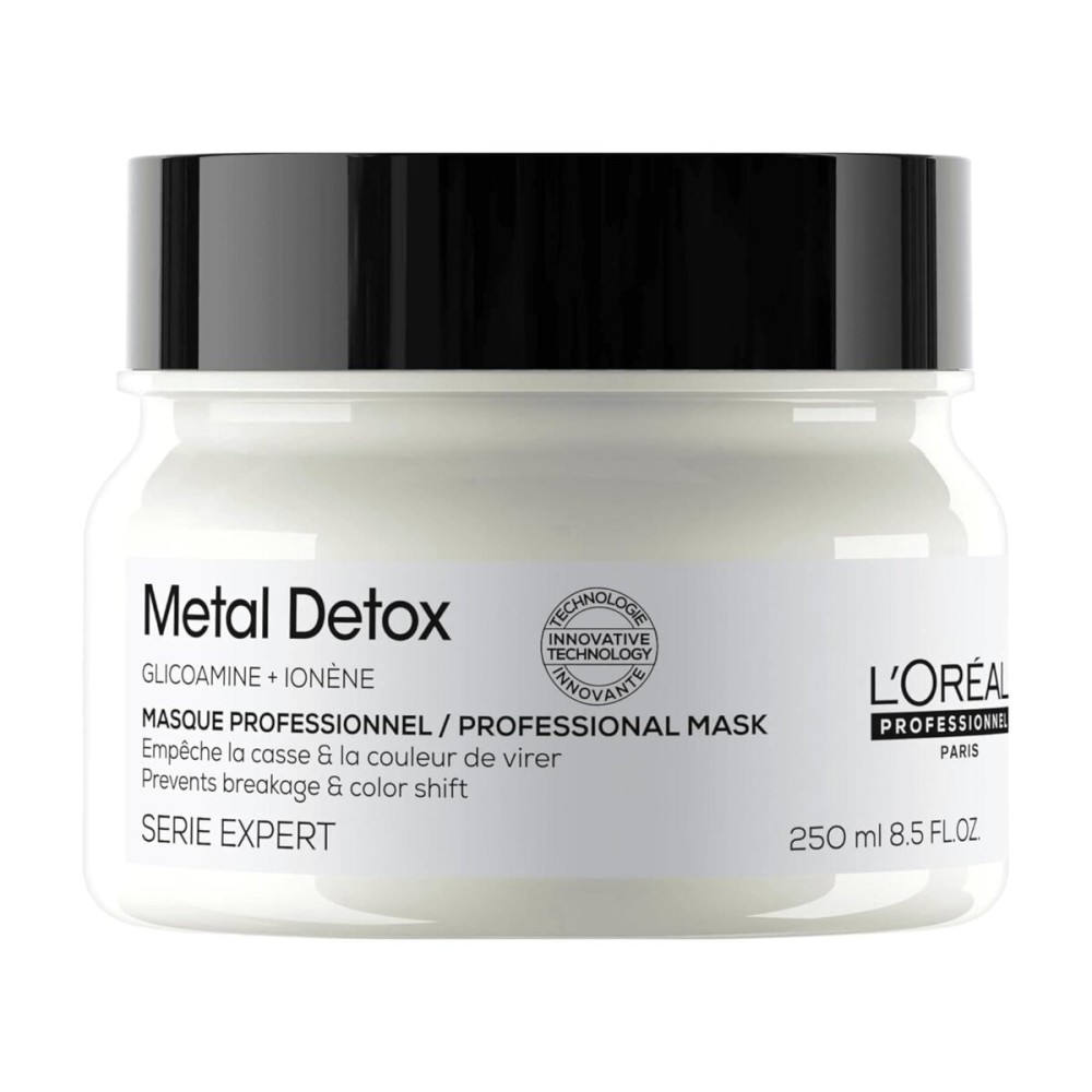 L\'Oral Professionnel Paris Metal Detox Hair Mask - Sulfate-Free Deep Conditioner & Treatment For Dry or Damaged & All Hair Types, Prolongs Color, Prevents Damage & Adds Softness