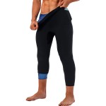 LMCOB Sauna Sweat Short Pants for Men Hot Thermo Leggings Compression Pants for Gym Polymer Workout Fitness Exercise Body Shaper Suit- Mesh Crotch(BH7001-01-2XL)