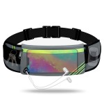 Running Belt Waist Pack Bag Fanny Pack for Phone Men Women,Thin Runners Pouch Belt for Hiking Walking Sports Cycling Traveling Money Belt,Phone Carrier Waistband for Wallet Gray