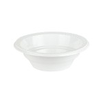 PLASTICPRO Round Plastic 12 ounce Bowls Microwaveable, Disposable, White, Dinnerware 200 Count